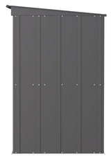 Classic Galvanized Steel Storage Shed, Charcoal, 6-ft x 4-ft E7F7 - product image 5