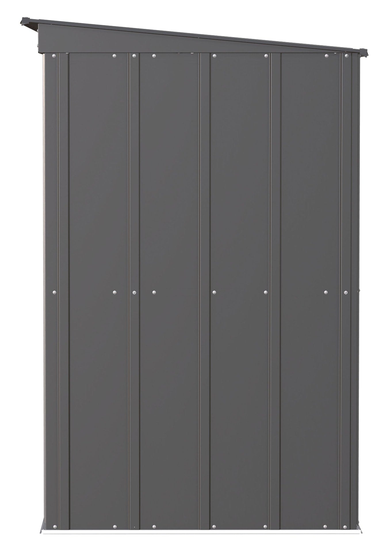Classic Galvanized Steel Storage Shed, Charcoal, 6-ft x 4-ft E7F7 - product image 5