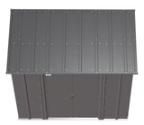 Classic Galvanized Steel Storage Shed, Charcoal, 6-ft x 4-ft E7F7 - product image 6