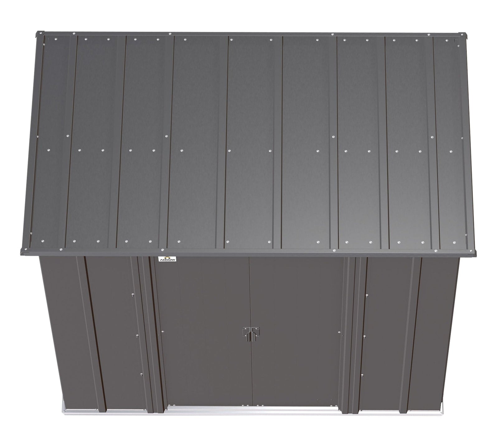 Classic Galvanized Steel Storage Shed, Charcoal, 6-ft x 4-ft E7F7 - product image 6