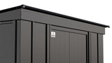 Classic Galvanized Steel Storage Shed, Charcoal, 6-ft x 4-ft E7F7 - product image 7