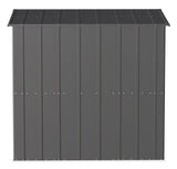 Classic Galvanized Steel Storage Shed, Charcoal, 6-ft x 4-ft E7F7 - product image 8