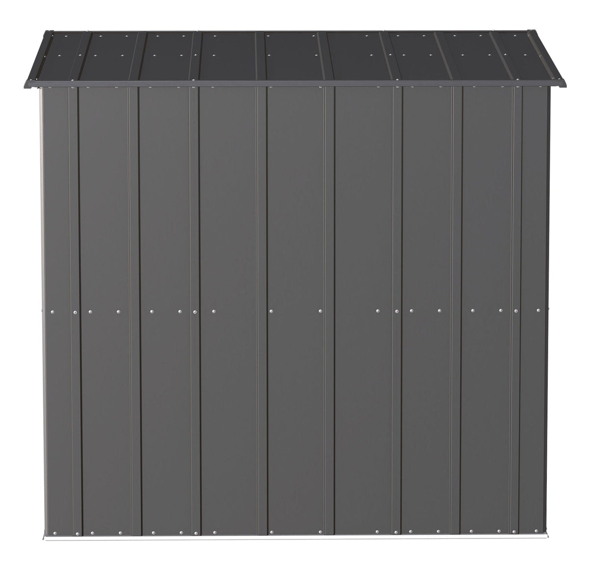 Classic Galvanized Steel Storage Shed, Charcoal, 6-ft x 4-ft E7F7 - product image 8