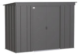 Classic Galvanized Steel Storage Shed, Charcoal, 8-ft x 4-ft L6E2 - product image 2
