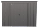 Classic Galvanized Steel Storage Shed, Charcoal, 8-ft x 4-ft L6E2 - product image 3