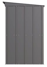 Classic Galvanized Steel Storage Shed, Charcoal, 8-ft x 4-ft L6E2 - product image 4