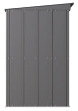 Classic Galvanized Steel Storage Shed, Charcoal, 8-ft x 4-ft L6E2 - product image 5