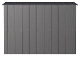 Classic Galvanized Steel Storage Shed, Charcoal, 8-ft x 4-ft L6E2 - product image 8