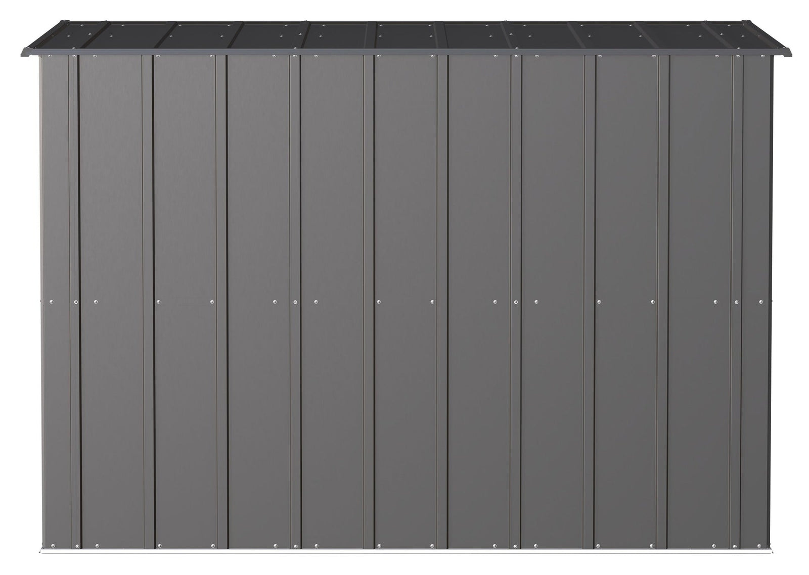 Classic Galvanized Steel Storage Shed, Charcoal, 8-ft x 4-ft L6E2 - product image 8