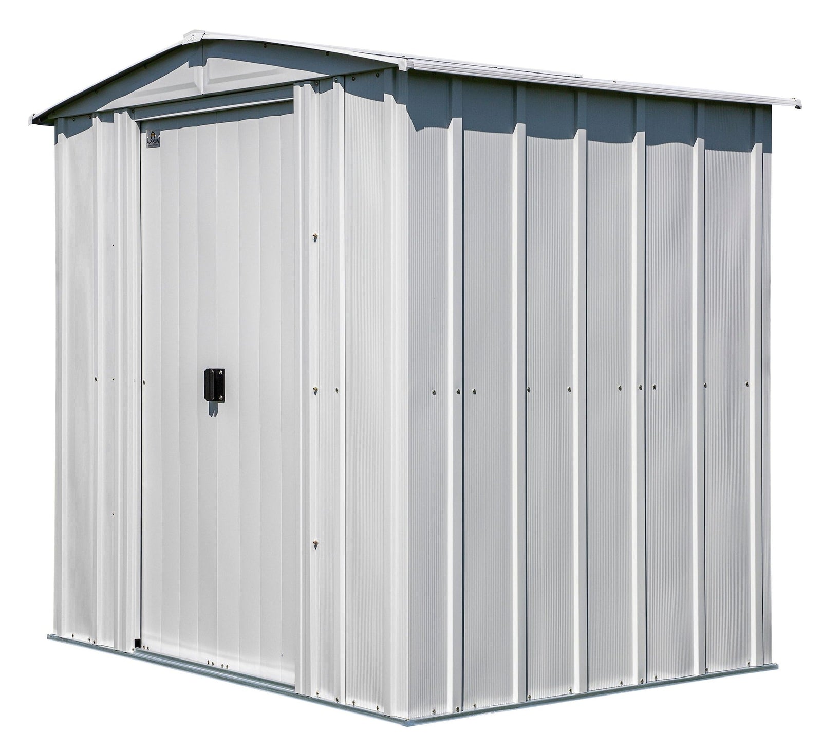 Classic Galvanized Steel Storage Shed, Flute Grey, 6-ft x 5-ft O1D1 - product image 1