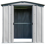 Classic Galvanized Steel Storage Shed, Flute Grey, 6-ft x 5-ft O1D1 - product image 4