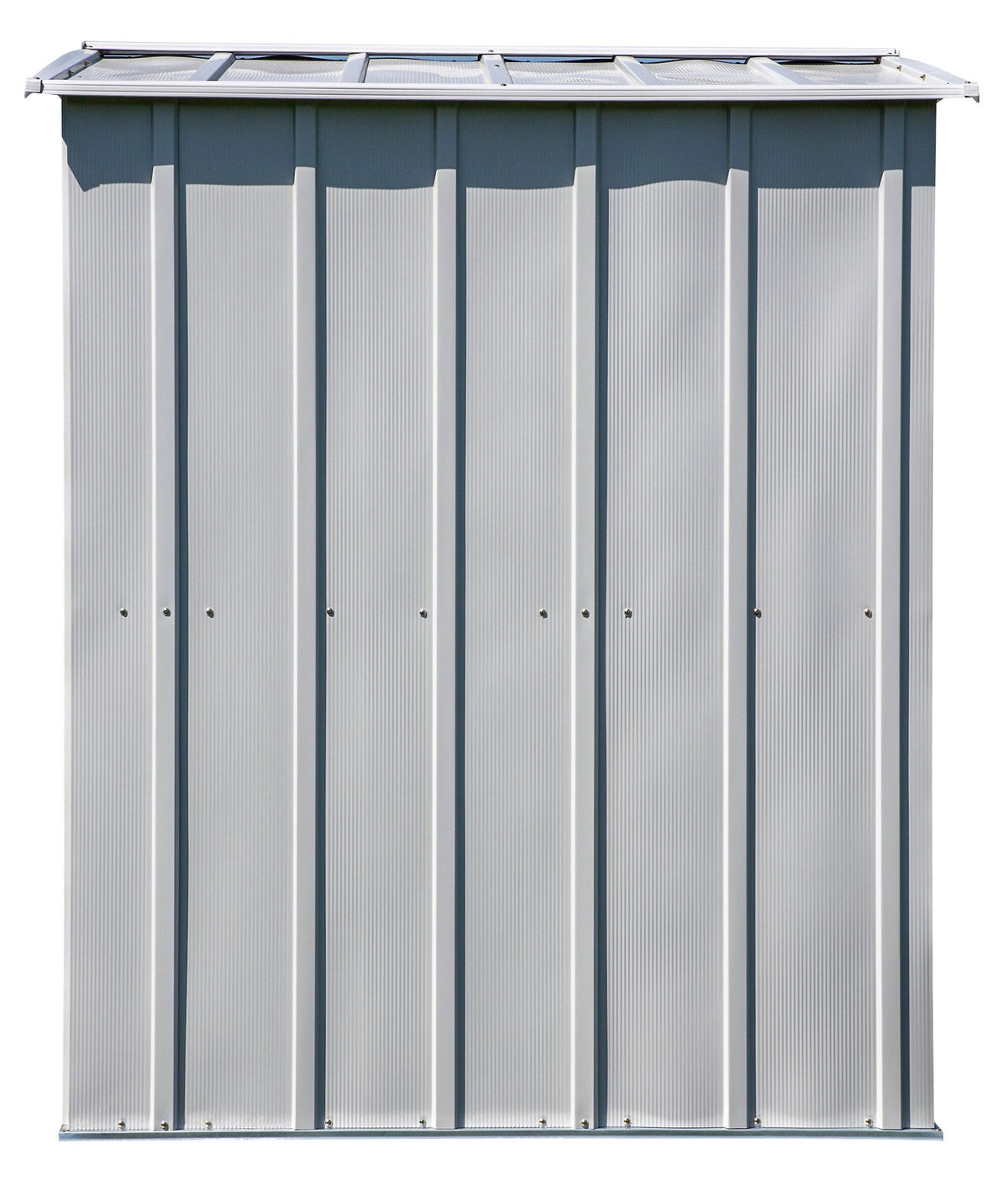 Classic Galvanized Steel Storage Shed, Flute Grey, 6-ft x 5-ft O1D1 - product image 6