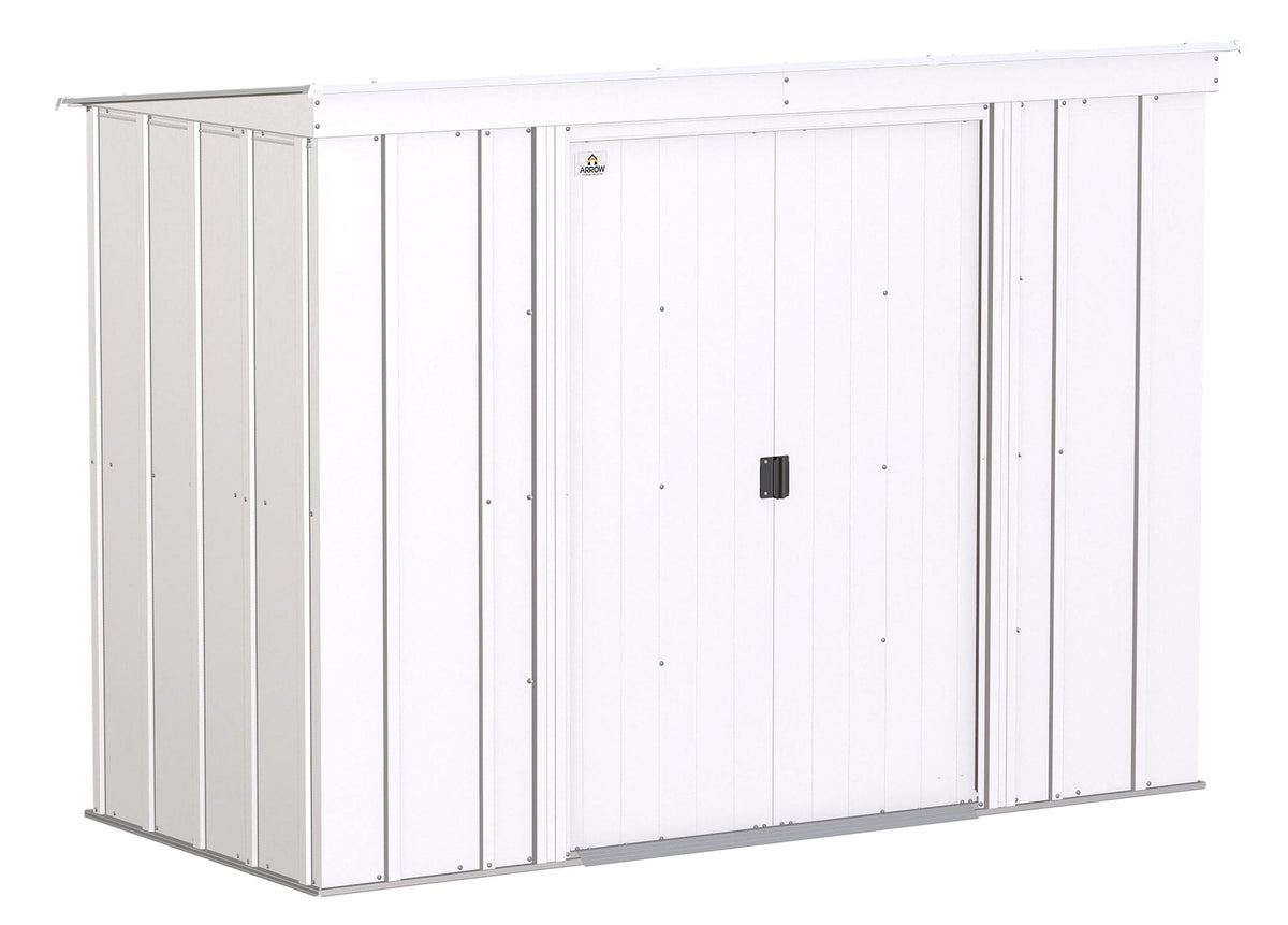 Classic Galvanized Steel Storage Shed, Flute Grey, 8-ft x 4-ft H8M2 - product image 1