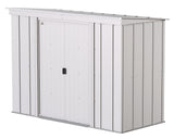 Classic Galvanized Steel Storage Shed, Flute Grey, 8-ft x 4-ft H8M2 - product image 2