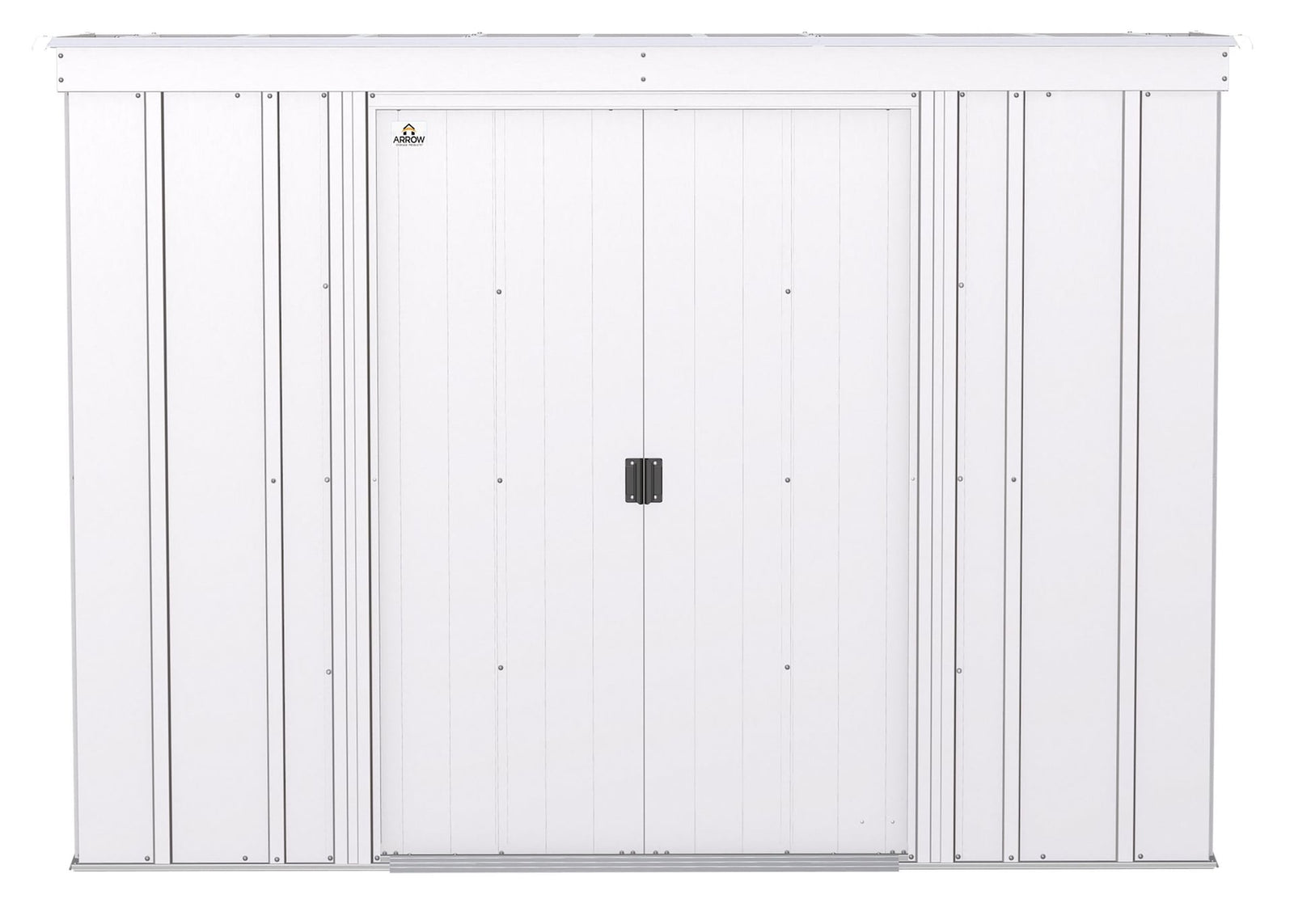Classic Galvanized Steel Storage Shed, Flute Grey, 8-ft x 4-ft H8M2 - product image 3