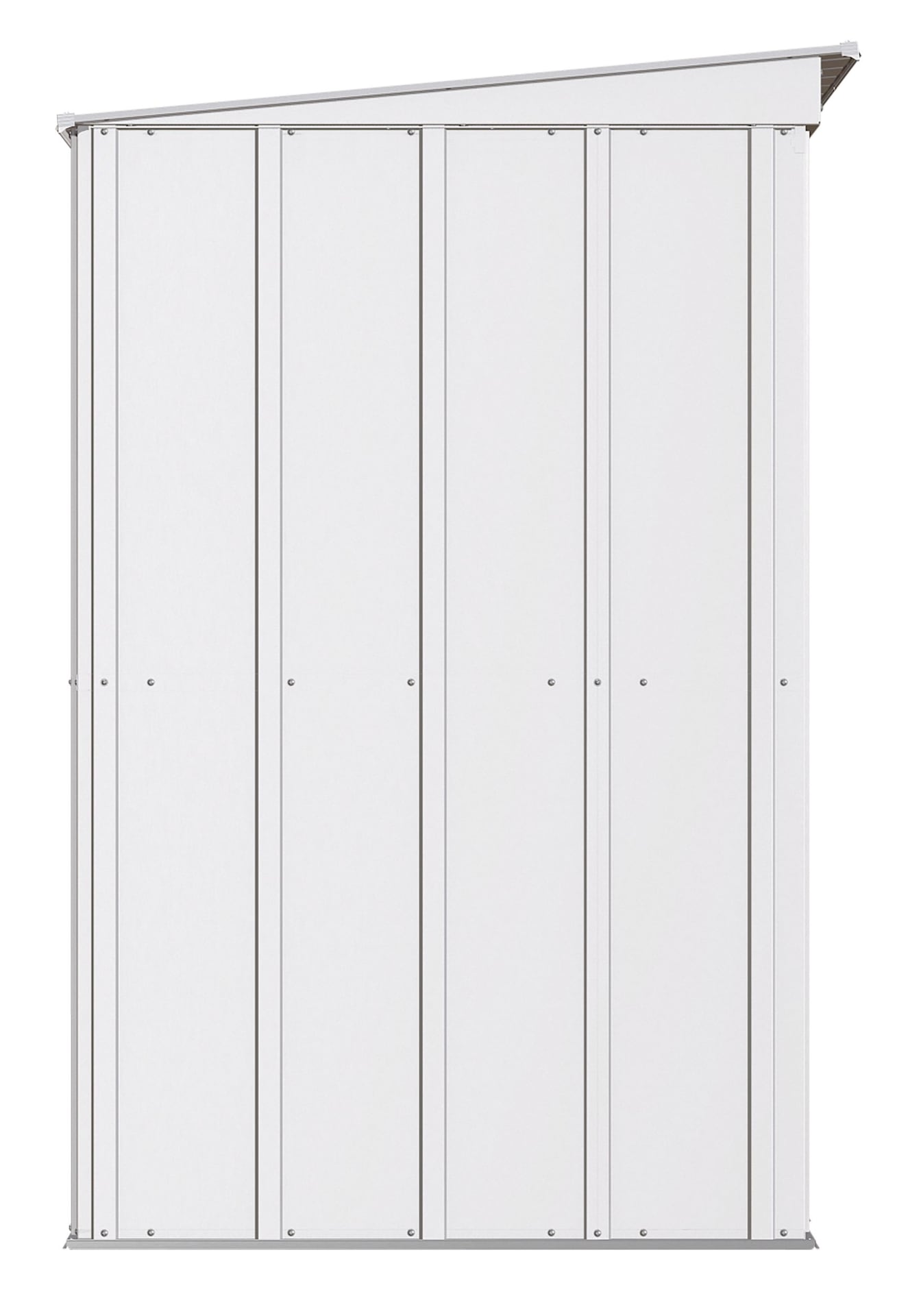 Classic Galvanized Steel Storage Shed, Flute Grey, 8-ft x 4-ft H8M2 - product image 4