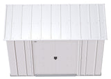 Classic Galvanized Steel Storage Shed, Flute Grey, 8-ft x 4-ft H8M2 - product image 6