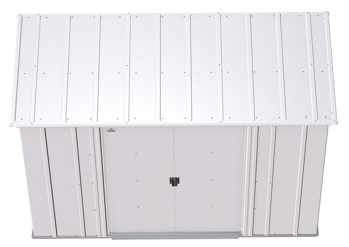 Classic Galvanized Steel Storage Shed, Flute Grey, 8-ft x 4-ft H8M2 - product image 6
