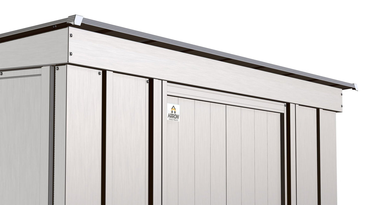 Classic Galvanized Steel Storage Shed, Flute Grey, 8-ft x 4-ft H8M2 - product image 8