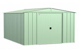 Classic Galvanized Steel Storage Shed, Sage Green, 10-ft x 14-ft X4J7 - product image 2