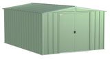Classic Galvanized Steel Storage Shed, Sage Green, 10-ft x 14-ft X4J7 - product image 3