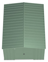 Classic Galvanized Steel Storage Shed, Sage Green, 10-ft x 14-ft L0G0 - product image 6