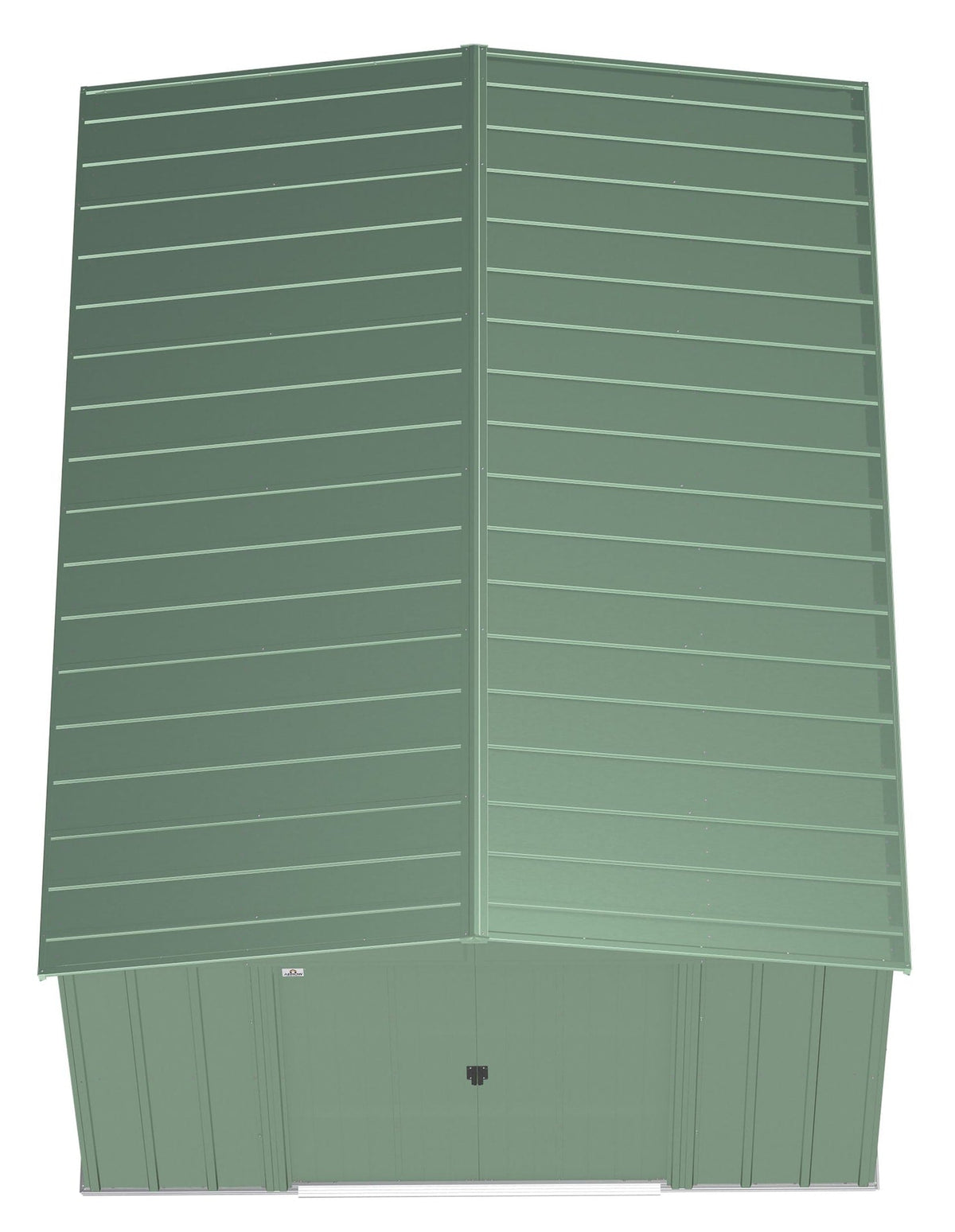 Classic Galvanized Steel Storage Shed, Sage Green, 10-ft x 14-ft X4J7 - product image 6