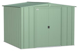 Classic Galvanized Steel Storage Shed, Sage Green, 8-ft x 8-ft Y0K3 - product image 2