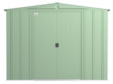 Classic Galvanized Steel Storage Shed, Sage Green, 8-ft x 8-ft Y0K3 - product image 3