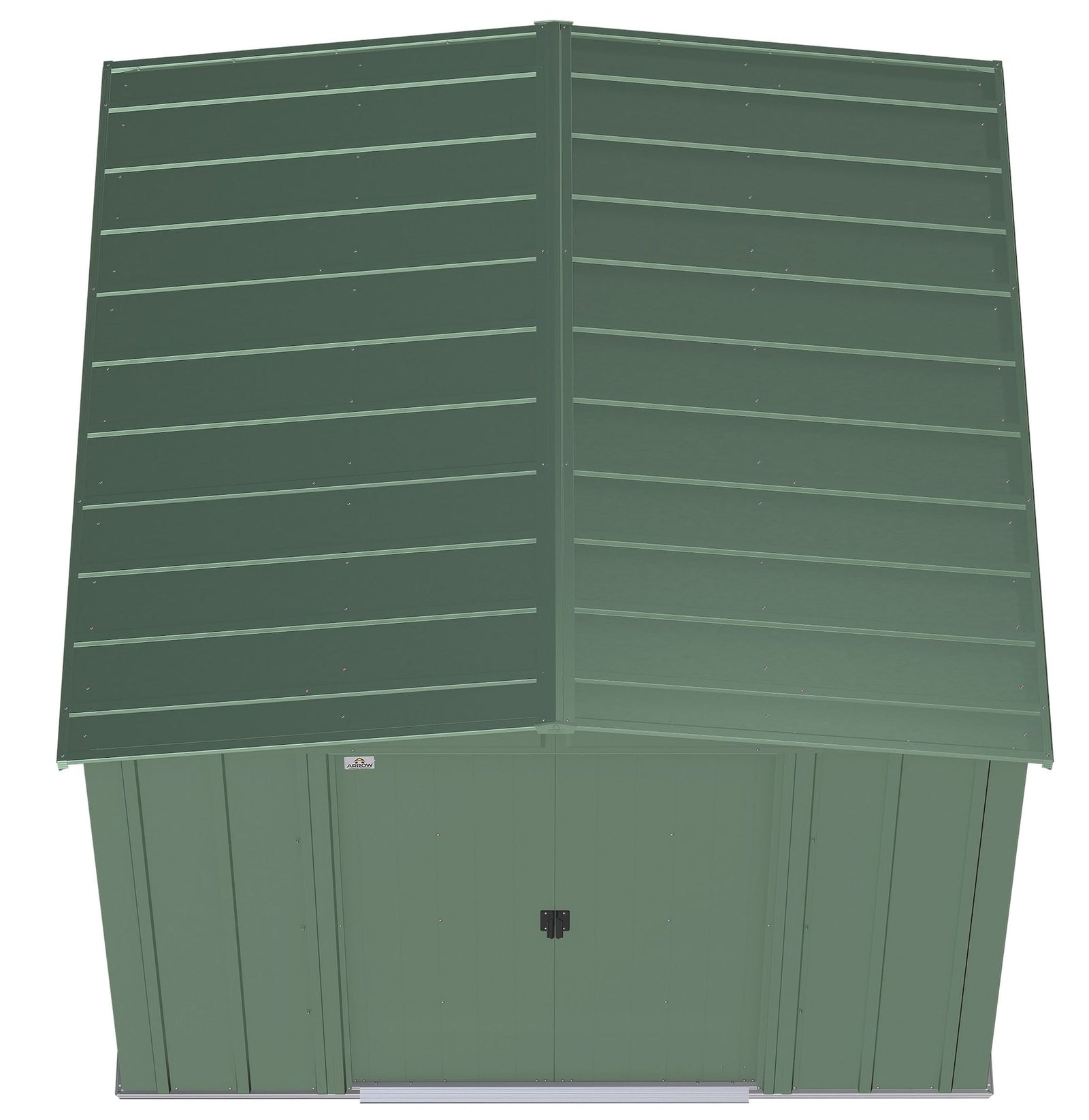 Classic Galvanized Steel Storage Shed, Sage Green, 8-ft x 8-ft Y0K3 - product image 4