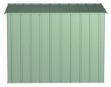Classic Galvanized Steel Storage Shed, Sage Green, 8-ft x 8-ft Y0K3 - product image 6