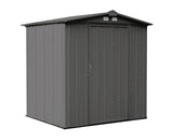 EZEE Galvanized Steel Storage Shed with Low Gable Roof, Charcoal, 6-ft x 5-ft Y9P8 - product image 1