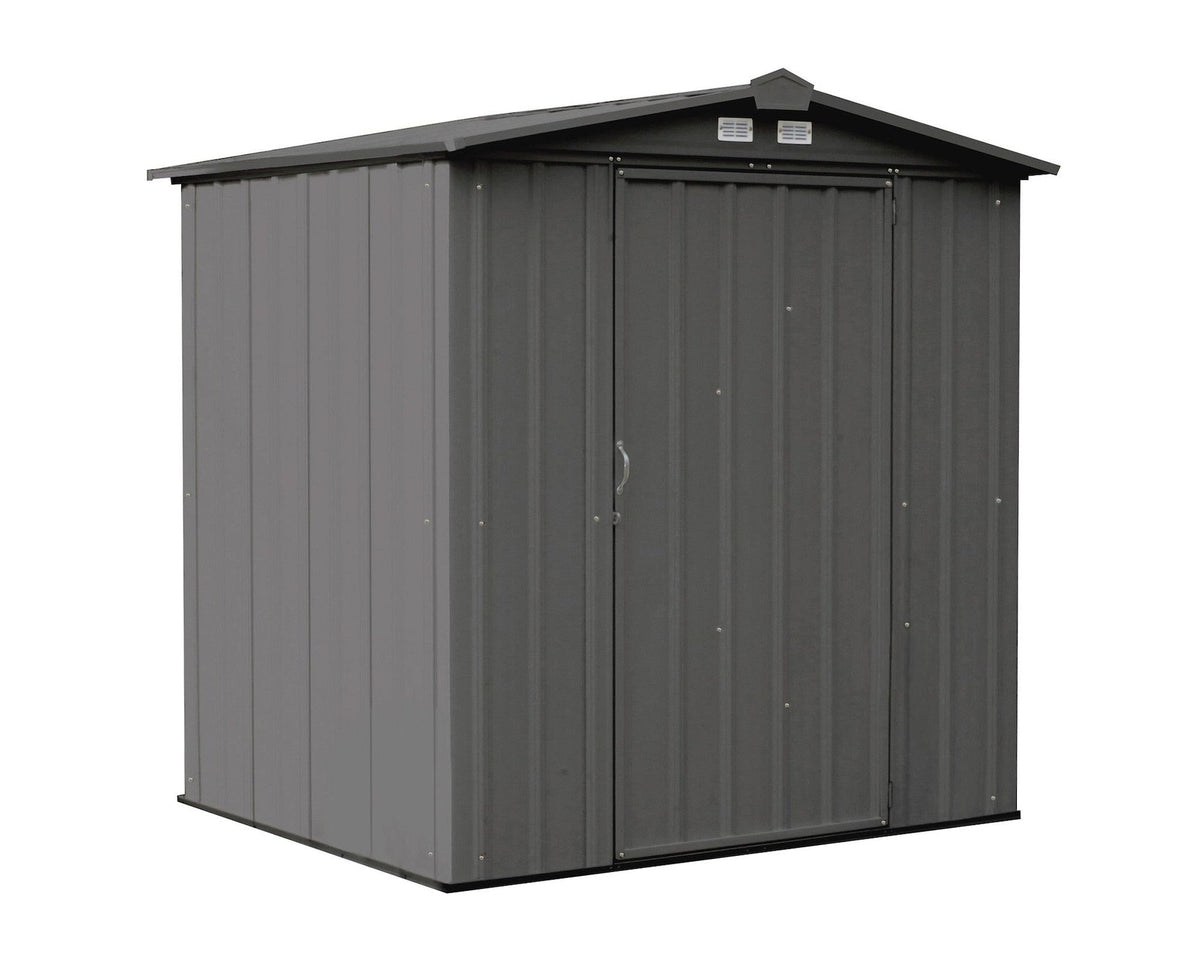 EZEE Galvanized Steel Storage Shed with Low Gable Roof, Charcoal, 6-ft x 5-ft Y9P8 - product image 1