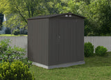 EZEE Galvanized Steel Storage Shed with Low Gable Roof, Charcoal, 6-ft x 5-ft Y9P8 - product image 8