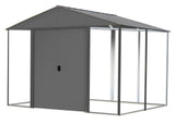 Ironwood Steel Hybrid Shed Kit, Anthracite, 10-ft x 8-ft X0U1 - product image 1