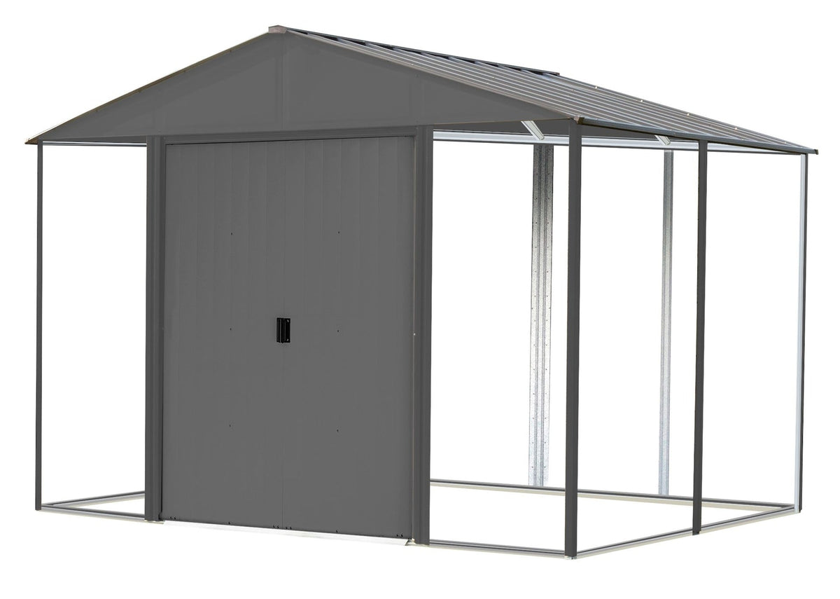 Ironwood Steel Hybrid Shed Kit, Anthracite, 10-ft x 8-ft X0U1 - product image 1