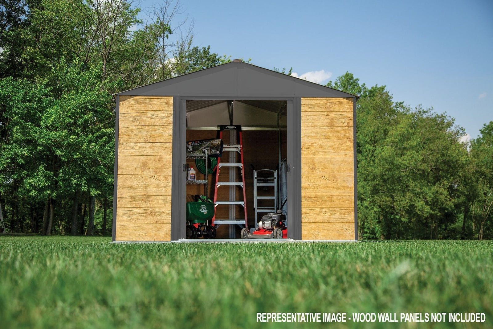 Ironwood Steel Hybrid Shed Kit, Anthracite, 10-ft x 8-ft X0U1 - product image 6