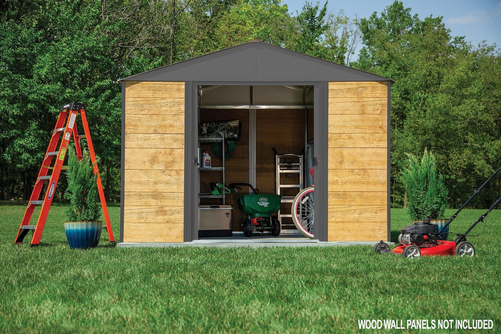 Ironwood Steel Hybrid Shed Kit, Anthracite, 10-ft x 8-ft X0U1 - product image 8