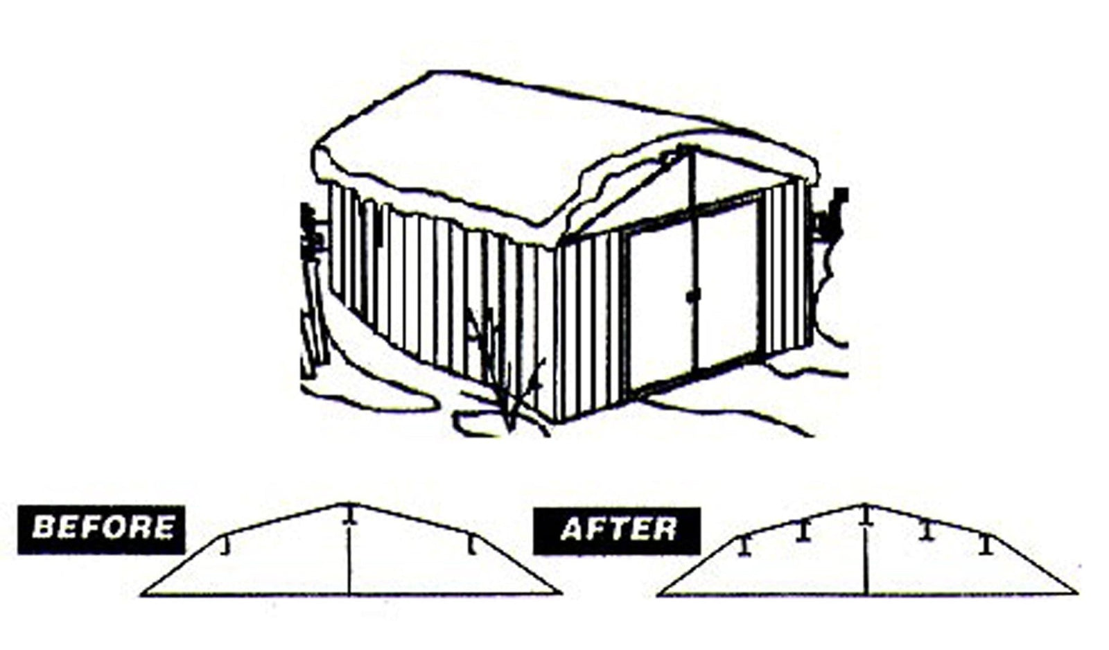 Roof Strengthening Kit for 6x5-ft and 8x6-ft Sheds R3F3 - product image 2