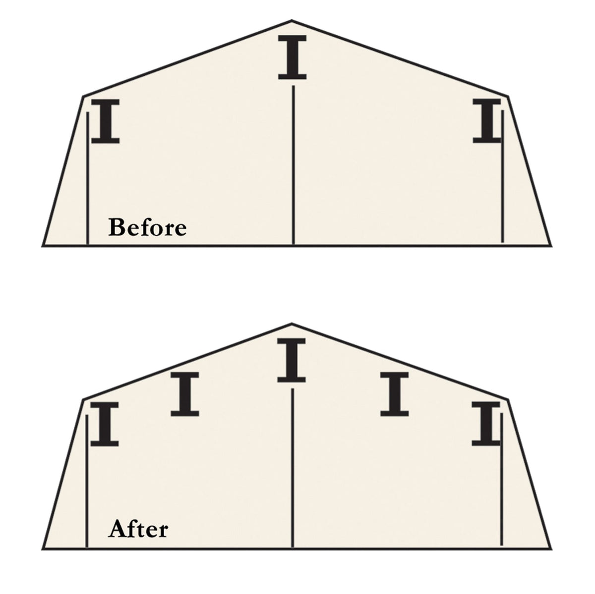 Roof Strengthening Kit for 6x5-ft and 8x6-ft Sheds R3F3 - product image 3