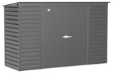 Select Galvanized Steel Storage Shed, Charcoal, 10-ft x 4-ft E1B0 - product image 1