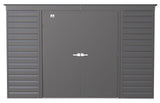 Select Galvanized Steel Storage Shed, Charcoal, 10-ft x 4-ft E1B0 - product image 3