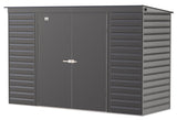 Select Galvanized Steel Storage Shed, Charcoal, 10-ft x 4-ft E1B0 - product image 4