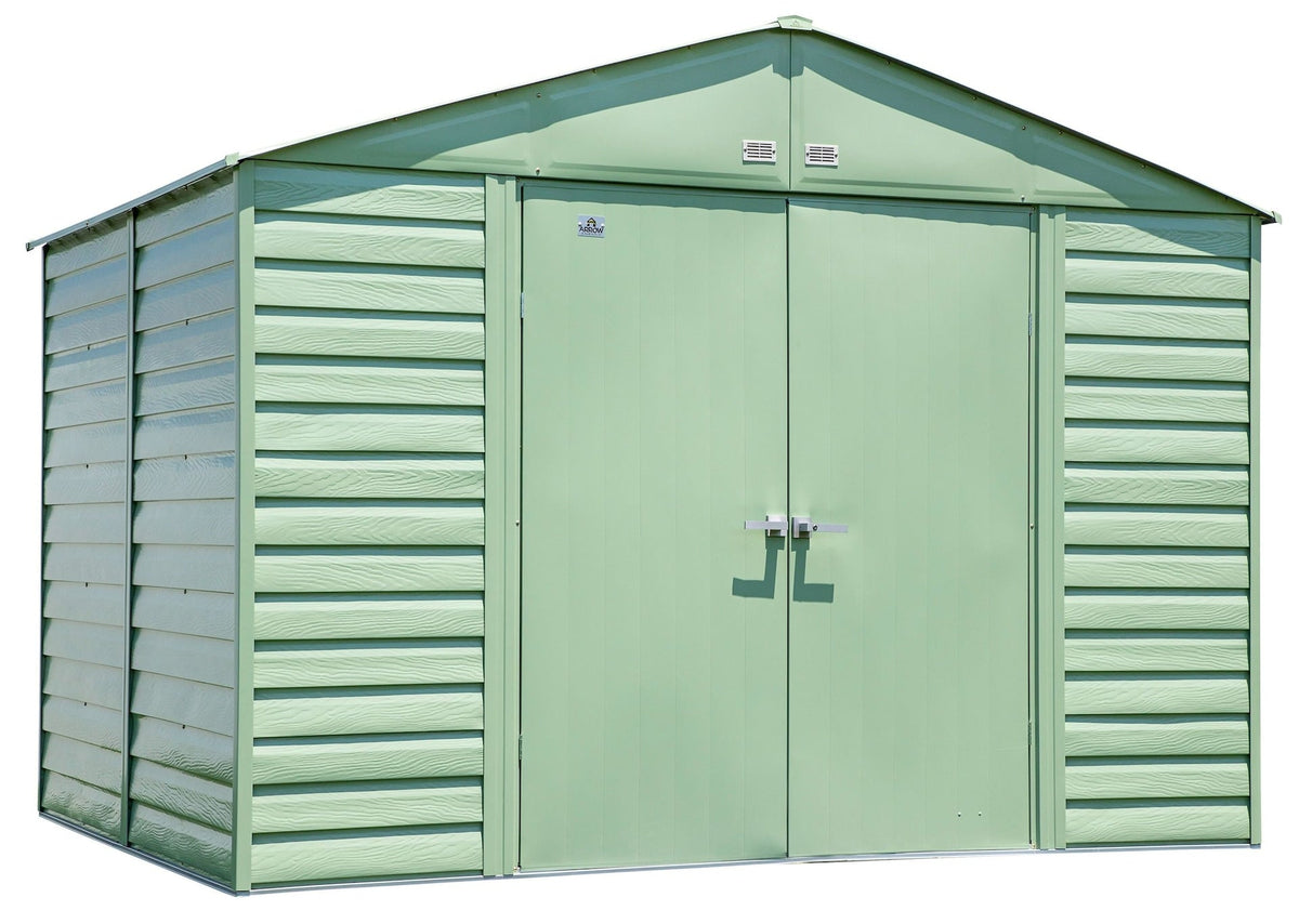 Select Galvanized Steel Storage Shed, Sage Green, 10-ft x 8-ft Q3T2 - product image 1