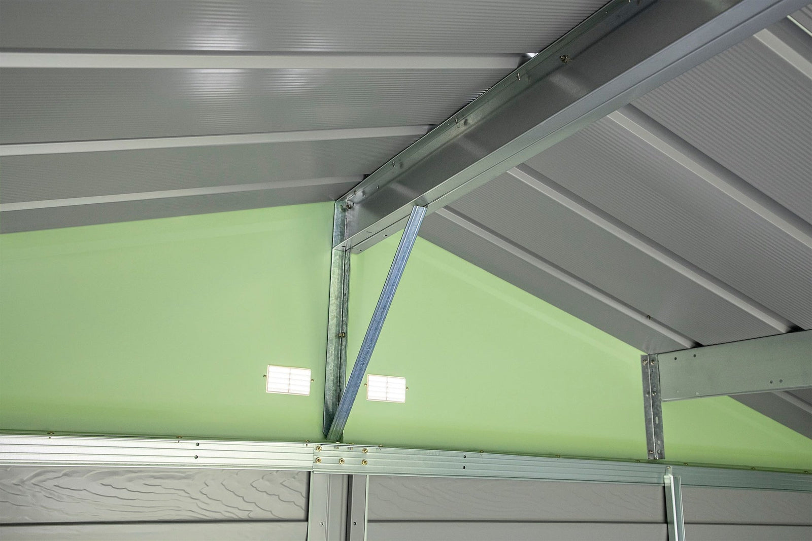 Select Galvanized Steel Storage Shed, Sage Green, 10-ft x 8-ft Q3T2 - product image 7