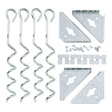 Steel Earth Anchor Kit with 15-in Corkscrews M2V9 - product image 1