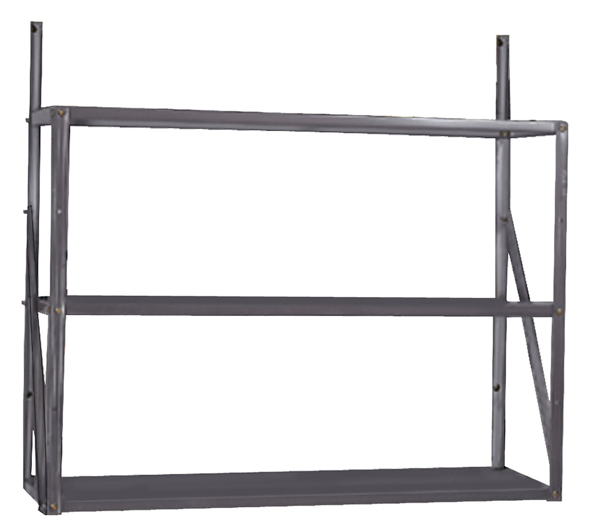Telescoping 3-Tier Galvanized Steel Shelf Kit R4H5 - product image 1