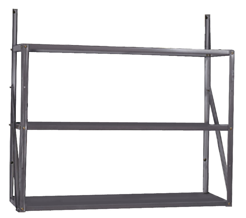 Telescoping 3-Tier Galvanized Steel Shelf Kit R4H5
