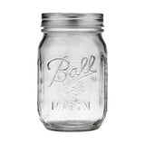 Ball Regular Mouth Pint Glass Mason Jar, 16-oz/473-mL, 8-pk Q7I2 - product image 1