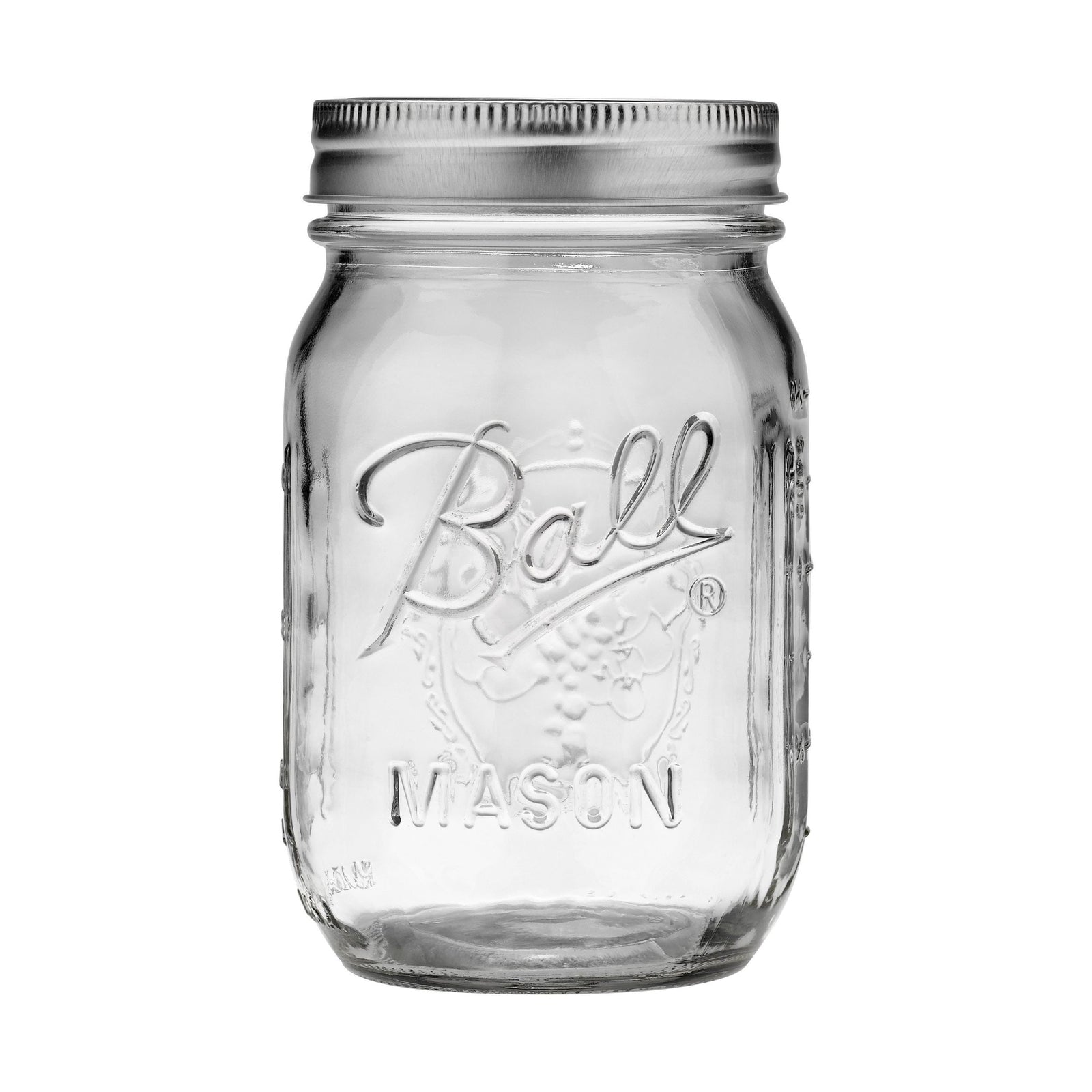 Ball Regular Mouth Pint Glass Mason Jar, 16-oz/473-mL, 8-pk Q7I2 - product image 1